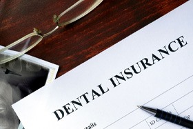 dental insurance form on table   