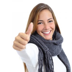 woman smiling happy white teeth 